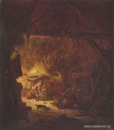 Interiör av ett bondehus