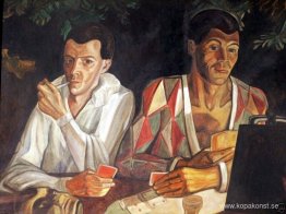 Harlequin and Pierrot, dubbelt självporträtt