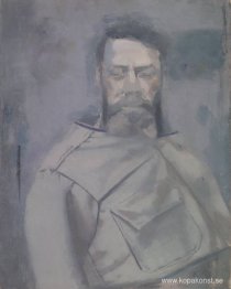 Självporträtt i grå skjorta