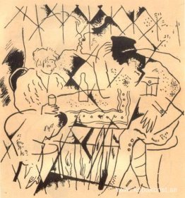 Illustration till Aleksander Bloks dikt 'De tolv'