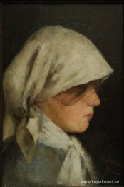 Porträtt av en bondflicka