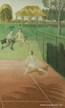 Tennis (triptyk, högervinge)