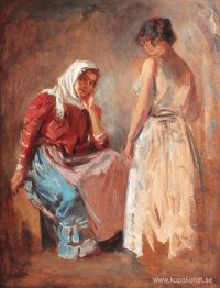 Zigenska kvinnor som talar