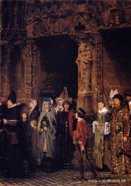 Lämnar kyrkan på 1400-talet