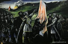 Giorgi Saakadze försvarar Georgien från fiender