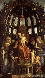 The Virgin of Victory (Madonnan och barnet tronade med sex helig