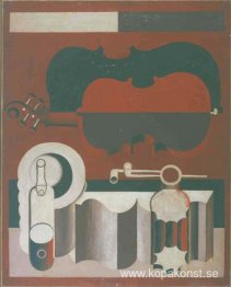 Stilleben med röd fiol