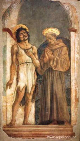 Johannes döparen och den helige Franciskus av Assisi