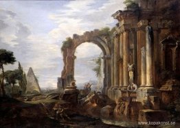 Capriccio av klassiska ruiner