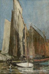 Studie av fiskebåtar