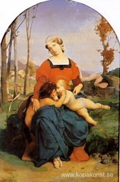 Jungfrun Jesusbarnet och Johannes