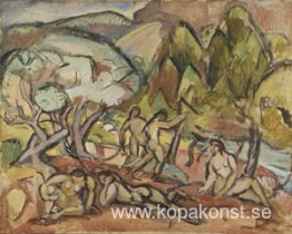 Landskap med figurer