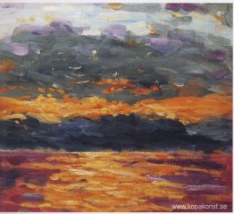 Solnedgång över havet