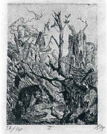 Övergiven position nära neuville