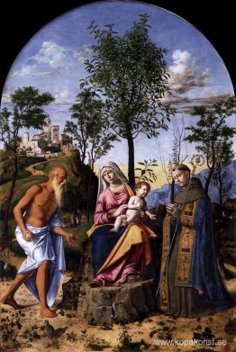 Madonna av apelsinträdet med St. Ludovic av Toulouse och St. Hie