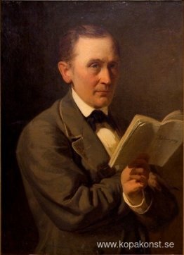 Friedrich Reinhold Kreutzwald läser Kalevipoeg i manuskript