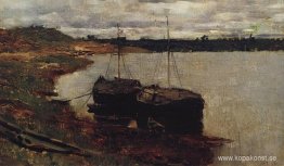 Pråmar. Volga.