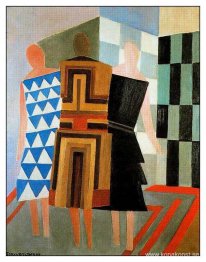 Tre kvinnor klädde sig samtidigt