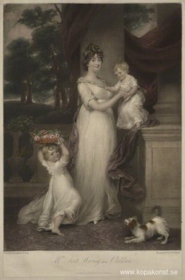 Maria Scott-Waring (född Hughes) och hennes barn