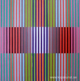 Chromographie x6: Graphisme chromatique sur carrés