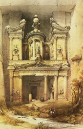 Utsikt över FA-Khasne, Petra