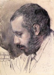 Porträtt av konstnären A. Benua