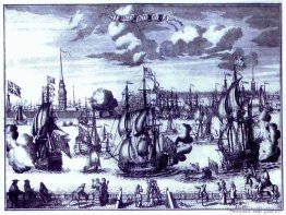 St Petersburg. Utsikt över Peter och Paul-fästningen.