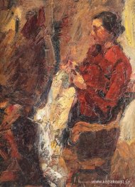 Konstnärens fru, sömnad