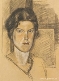 Porträtt av Mme Björnsson Langen