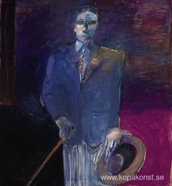 Man med hatt, käpp och handske