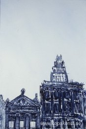 Ljusblå Stadsbild nr. 4