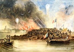Bombningen av Sveaborg, i Östersjön, 9 augusti 1855