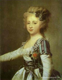 Porträtt av storhertiginnan Elena Pavlovna som ett barn