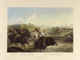 Indianer som jagar bisonen, skylt 31 från volym 2 av "Resor i de