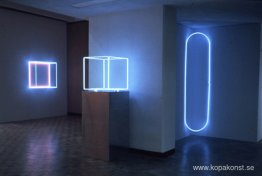 Blue Box Off the Wall, Blue Box, Blue Inside Corner Neon