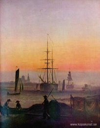 Fartyg i hamnen i Greifswald