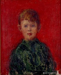 Pojke klädd i grönt