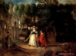 Rubens och Helene Fourment i trädgården