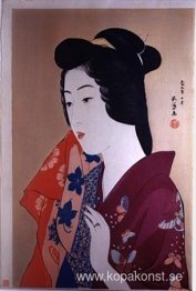 Kvinna Med en Handduk