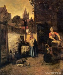 Två kvinnor med ett barn i rätten