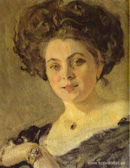 Porträtt av Yevdokia Morozova (detalj)