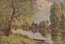 River Landscape av Moret sur Loing