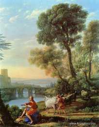 Landskap med Apollo som vaktar Admetus flockar