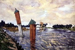 Petrograd. Röda kolumner.