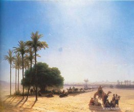 Husvagn i oasen. Egypten