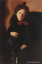 Porträtt av Anna Ostroumova-Lebedeva