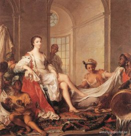 Mademoiselle de Clermont som en Sultana