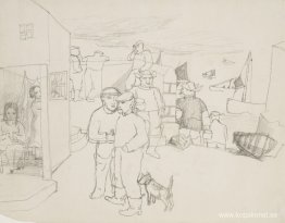 Fiskare och båtar