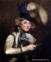 Porträtt av Dorothy Jordan som Hypolita