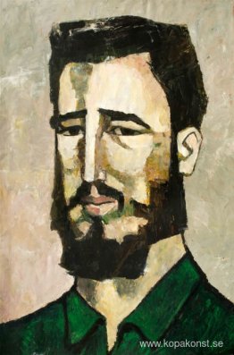 Porträtt av Fidel Castro